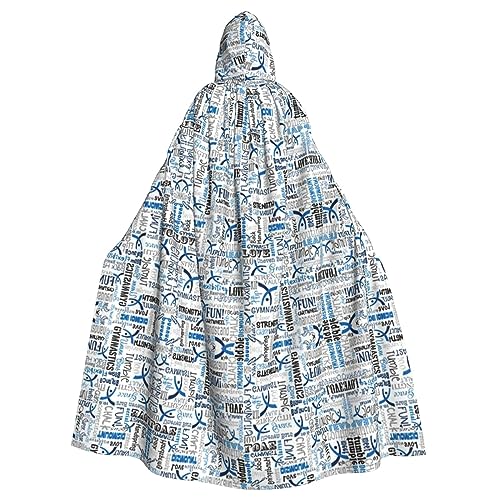 JBYJBX Kapuzenumhang für Damen und Herren, mit blauem Aufdruck, für Halloween, Karneval, Cosplay und Motto-Partys JBYJBX Kapuzenumhang für Damen und Herren, mit blauem Aufdruck, für Halloween, Karneval, Cosplay und Motto-Partys von JBYJBX