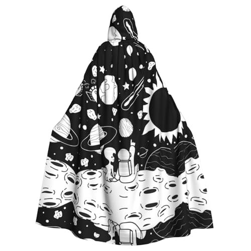 JBYJBX Kapuzenumhang mit Astronautenaufdruck, für Damen und Herren, Kapuzenumhang, Halloween, Karneval, Cosplay und Motto-Partys JBYJBX Kapuzenumhang mit Astronautenaufdruck, für Damen und Herren, Kapuzenumhang, Halloween, Karneval, Cosplay und Motto-Partys von JBYJBX
