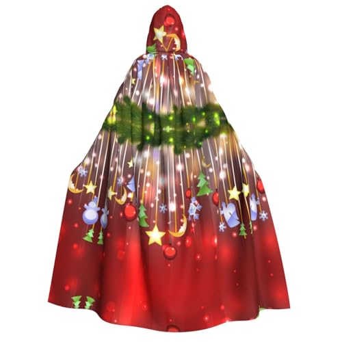 JBYJBX Kapuzenumhang mit Aufschrift "Merry Christmas", 190 cm, Erwachsenenkostüm, Halloween, Cosplay, Karneval, Partys JBYJBX Kapuzenumhang mit Aufschrift "Merry Christmas", 190 cm, Erwachsenenkostüm, Halloween, Cosplay, Karneval, Partys von JBYJBX