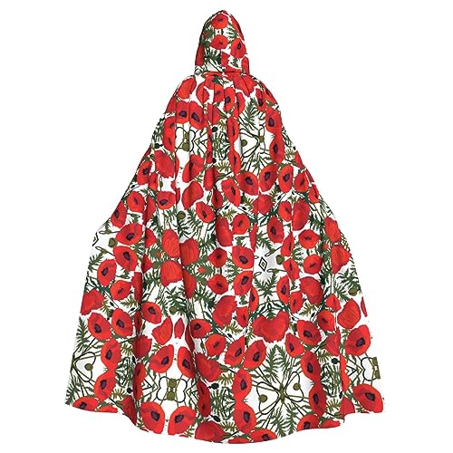 JBYJBX Kapuzenumhang mit Blumenmuster für Damen und Herren, Kapuzenumhang, Halloween, Karneval, Cosplay und Themenpartys JBYJBX Kapuzenumhang mit Blumenmuster für Damen und Herren, Kapuzenumhang, Halloween, Karneval, Cosplay und Themenpartys von JBYJBX