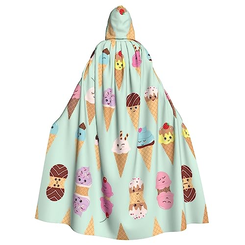 JBYJBX Kapuzenumhang mit Eistüten für Damen und Herren, Kapuzenumhang, Halloween, Karneval, Cosplay und Motto-Partys JBYJBX Kapuzenumhang mit Eistüten für Damen und Herren, Kapuzenumhang, Halloween, Karneval, Cosplay und Motto-Partys von JBYJBX