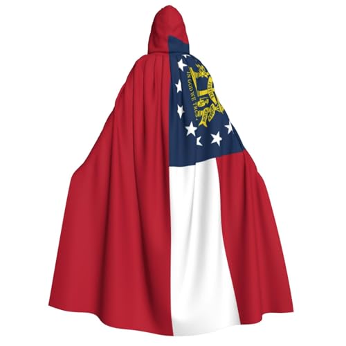 JBYJBX Kapuzenumhang mit Georgia-Flagge, 190 cm, Erwachsenenkostüm, Halloween, Cosplay, Karneval, Partys JBYJBX Kapuzenumhang mit Georgia-Flagge, 190 cm, Erwachsenenkostüm, Halloween, Cosplay, Karneval, Partys von JBYJBX