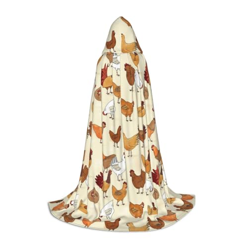 JBYJBX Kapuzenumhang mit Hühnermuster, Unisex, für Halloween, Cosplay, Kostüm, Weihnachten, Karneval, Party, Umhang JBYJBX Kapuzenumhang mit Hühnermuster, Unisex, für Halloween, Cosplay, Kostüm, Weihnachten, Karneval, Party, Umhang von JBYJBX