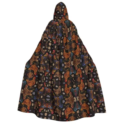JBYJBX Kapuzenumhang mit Huhn-Druck, 190 cm, Erwachsenenkostüm, Halloween, Cosplay, Karneval, Partys JBYJBX Kapuzenumhang mit Huhn-Druck, 190 cm, Erwachsenenkostüm, Halloween, Cosplay, Karneval, Partys von JBYJBX