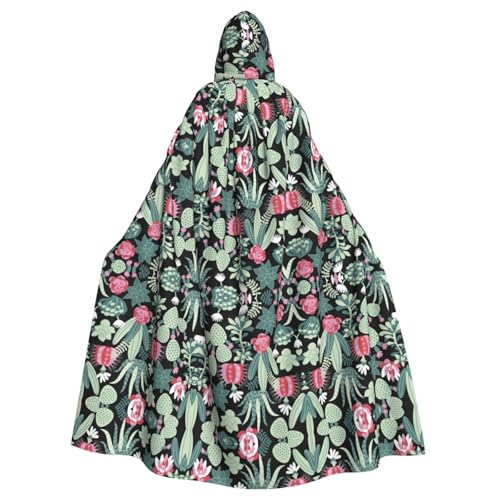 JBYJBX Kapuzenumhang mit Kaktusaufdruck für Damen und Herren, Kapuzenumhang, Halloween, Karneval, Cosplay und Motto-Partys JBYJBX Kapuzenumhang mit Kaktusaufdruck für Damen und Herren, Kapuzenumhang, Halloween, Karneval, Cosplay und Motto-Partys von JBYJBX