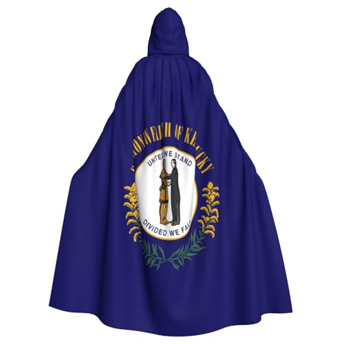 JBYJBX Kapuzenumhang mit Kentucky-Staatsflagge, für Damen und Herren, Kapuzenumhang, Halloween, Karneval, Cosplay und Motto-Partys von JBYJBX