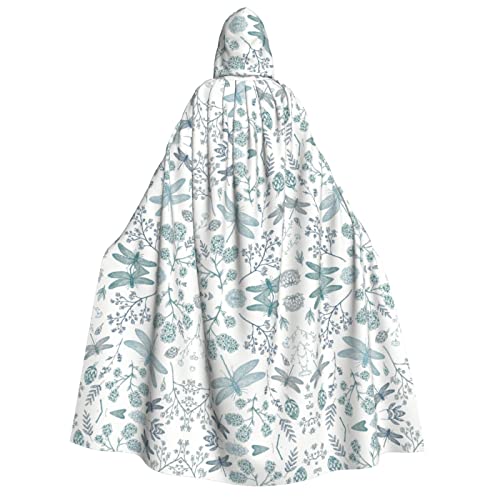 JBYJBX Kapuzenumhang mit Libellen-Blumendruck, 190 cm, Erwachsenenkostüm, Halloween, Cosplay, Karneval, Partys JBYJBX Kapuzenumhang mit Libellen-Blumendruck, 190 cm, Erwachsenenkostüm, Halloween, Cosplay, Karneval, Partys von JBYJBX