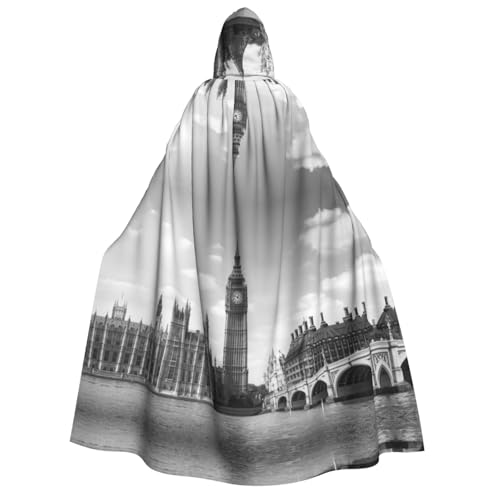 JBYJBX Kapuzenumhang mit London-Druck, 190 cm, Erwachsenenkostüm, Halloween, Cosplay, Karneval, Partys JBYJBX Kapuzenumhang mit London-Druck, 190 cm, Erwachsenenkostüm, Halloween, Cosplay, Karneval, Partys von JBYJBX