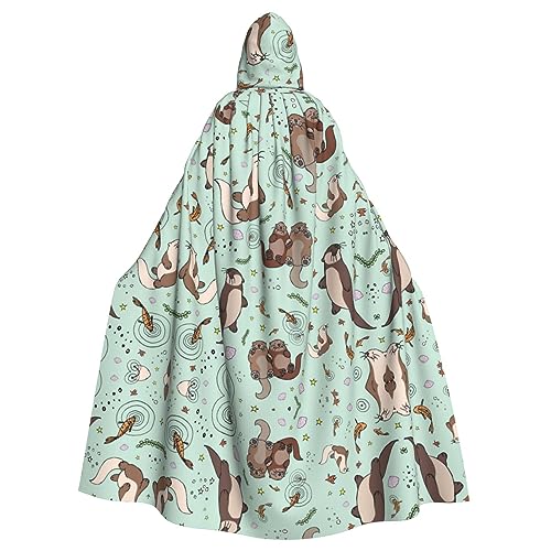 JBYJBX Kapuzenumhang mit Otteraufdruck, für Damen und Herren, Kapuzenumhang, Halloween, Karneval, Cosplay und Motto-Partys JBYJBX Kapuzenumhang mit Otteraufdruck, für Damen und Herren, Kapuzenumhang, Halloween, Karneval, Cosplay und Motto-Partys von JBYJBX