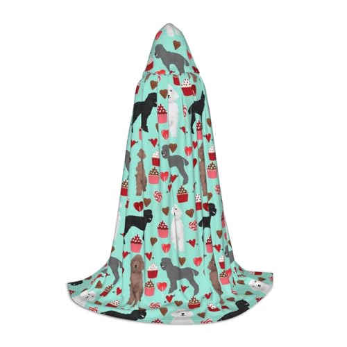 JBYJBX Kapuzenumhang mit Pudel-Motiv, Unisex, für Halloween, Cosplay, Weihnachten, Karneval, Party, Umhang JBYJBX Kapuzenumhang mit Pudel-Motiv, Unisex, für Halloween, Cosplay, Weihnachten, Karneval, Party, Umhang von JBYJBX