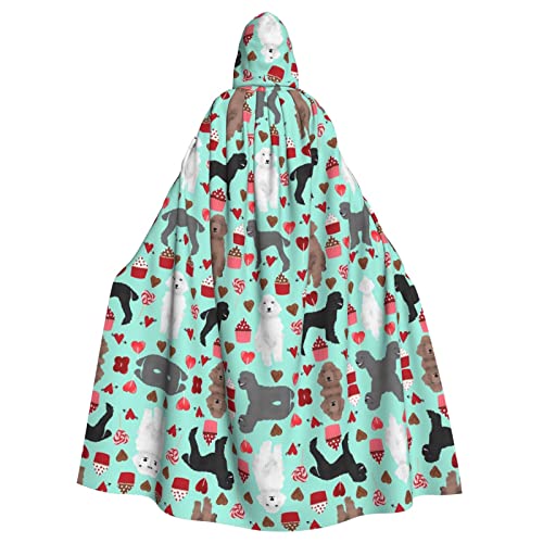 JBYJBX Kapuzenumhang mit Pudel-Motiv, für Damen und Herren, Kapuzenumhang, Halloween, Karneval, Cosplay und Motto-Partys JBYJBX Kapuzenumhang mit Pudel-Motiv, für Damen und Herren, Kapuzenumhang, Halloween, Karneval, Cosplay und Motto-Partys von JBYJBX