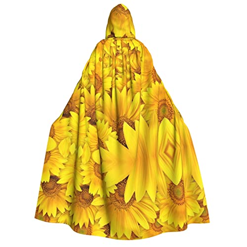 JBYJBX Kapuzenumhang mit Sonnenblumen-Druck, 190 cm, Erwachsenenkostüm, Halloween, Cosplay, Karneval, Partys JBYJBX Kapuzenumhang mit Sonnenblumen-Druck, 190 cm, Erwachsenenkostüm, Halloween, Cosplay, Karneval, Partys von JBYJBX