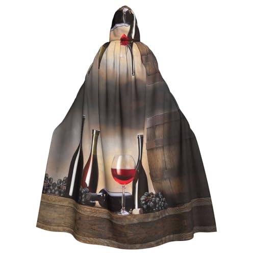 JBYJBX Kapuzenumhang mit Traubenwein-Aufdruck für Damen und Herren, Kapuzenumhang, Halloween, Karneval, Cosplay und Motto-Partys JBYJBX Kapuzenumhang mit Traubenwein-Aufdruck für Damen und Herren, Kapuzenumhang, Halloween, Karneval, Cosplay und Motto-Partys von JBYJBX