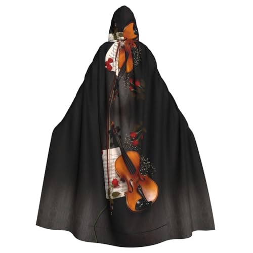 JBYJBX Kapuzenumhang mit Violinennoten für Damen und Herren, Kapuzenumhang, Halloween, Karneval, Cosplay und Motto-Partys JBYJBX Kapuzenumhang mit Violinennoten für Damen und Herren, Kapuzenumhang, Halloween, Karneval, Cosplay und Motto-Partys von JBYJBX
