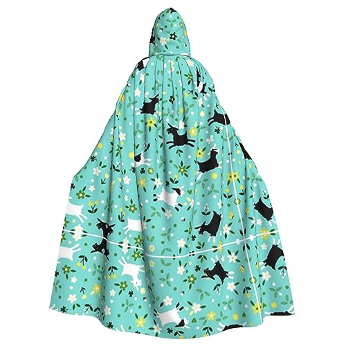 JBYJBX Kapuzenumhang mit Ziegenfroldruck, für Damen und Herren, Kapuzenumhang, Halloween, Karneval, Cosplay und Motto-Partys JBYJBX Kapuzenumhang mit Ziegenfroldruck, für Damen und Herren, Kapuzenumhang, Halloween, Karneval, Cosplay und Motto-Partys von JBYJBX