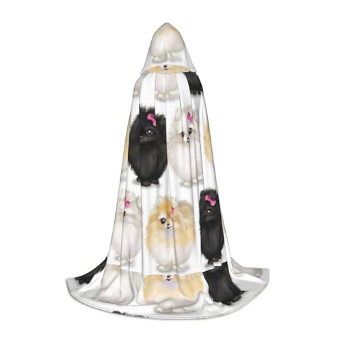 JBYJBX Kapuzenumhang mit Zwergspitzmuster, Unisex, für Halloween, Cosplay, Kostüm, Weihnachten, Karneval, Party, Umhang JBYJBX Kapuzenumhang mit Zwergspitzmuster, Unisex, für Halloween, Cosplay, Kostüm, Weihnachten, Karneval, Party, Umhang von JBYJBX