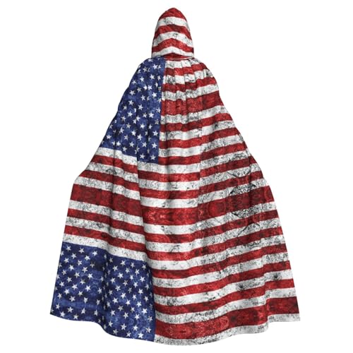 JBYJBX Kapuzenumhang mit amerikanischer Flagge, Motiv: Unabhängigkeit, 4. Juli, für Damen und Herren, Kapuzenumhang, Halloween, Karneval, Cosplay und Motto-Partys JBYJBX Kapuzenumhang mit amerikanischer Flagge, Motiv: Unabhängigkeit, 4. Juli, für Damen und Herren, Kapuzenumhang, Halloween, Karneval, Cosplay und Motto-Partys von JBYJBX