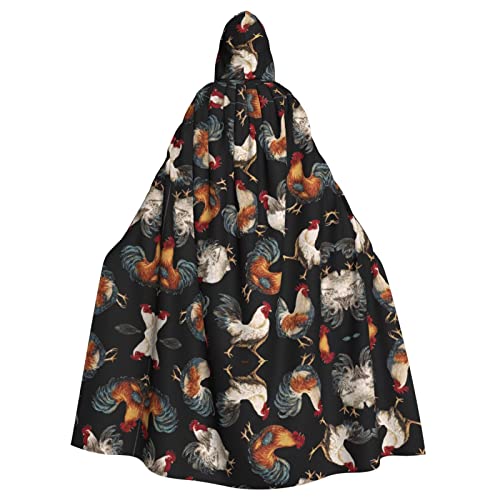 JBYJBX Kapuzenumhang mit französischem Hahn-Aufdruck, für Damen und Herren, Kapuzenumhang, Halloween, Karneval, Cosplay und Motto-Partys JBYJBX Kapuzenumhang mit französischem Hahn-Aufdruck, für Damen und Herren, Kapuzenumhang, Halloween, Karneval, Cosplay und Motto-Partys von JBYJBX