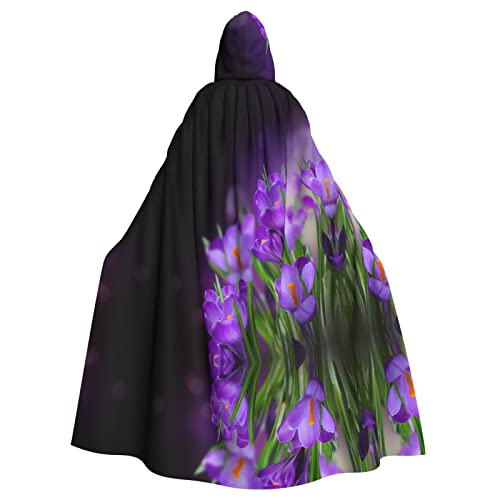 JBYJBX Kapuzenumhang mit grünen Blättern und violetten Blumen für Damen und Herren, Kapuzenumhang, Halloween, Karneval, Cosplay und Motto-Partys JBYJBX Kapuzenumhang mit grünen Blättern und violetten Blumen für Damen und Herren, Kapuzenumhang, Halloween, Karneval, Cosplay und Motto-Partys von JBYJBX