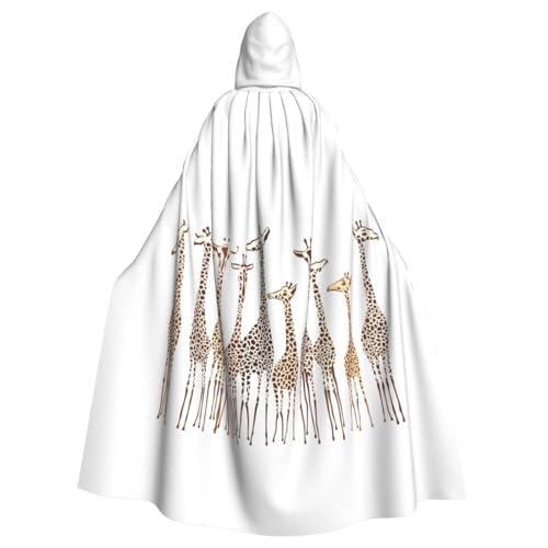 JBYJBX Kapuzenumhang mit niedlichem Cartoon-Giraffen-Druck, für Damen und Herren, Kapuzenumhang, Halloween, Karneval, Cosplay und Motto-Partys JBYJBX Kapuzenumhang mit niedlichem Cartoon-Giraffen-Druck, für Damen und Herren, Kapuzenumhang, Halloween, Karneval, Cosplay und Motto-Partys von JBYJBX