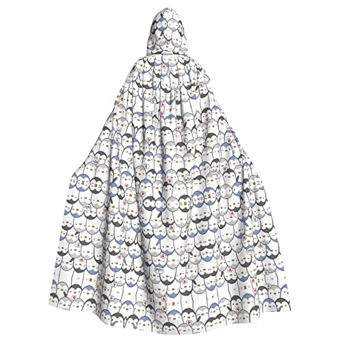 JBYJBX Kapuzenumhang mit süßem Pinguin-Druck, für Damen und Herren, Kapuzenumhang, Halloween, Karneval, Cosplay und Motto-Partys JBYJBX Kapuzenumhang mit süßem Pinguin-Druck, für Damen und Herren, Kapuzenumhang, Halloween, Karneval, Cosplay und Motto-Partys von JBYJBX
