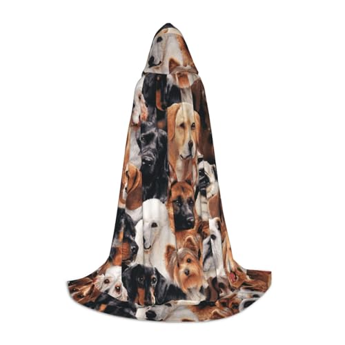 JBYJBX Kapuzenumhang mit vielen Hunden, Unisex, für Halloween, Cosplay, Weihnachten, Karneval, Party, Umhang JBYJBX Kapuzenumhang mit vielen Hunden, Unisex, für Halloween, Cosplay, Weihnachten, Karneval, Party, Umhang von JBYJBX