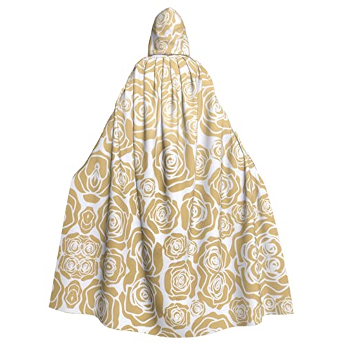 JBYJBX Kapuzenumhang mit vielen goldenen Blumen für Damen und Herren, Kapuzenumhang, Halloween, Karneval, Cosplay und Motto-Partys JBYJBX Kapuzenumhang mit vielen goldenen Blumen für Damen und Herren, Kapuzenumhang, Halloween, Karneval, Cosplay und Motto-Partys von JBYJBX