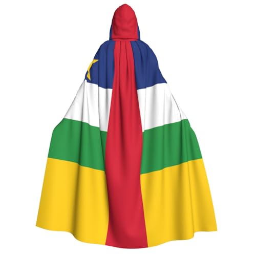 JBYJBX Kapuzenumhang mit zentralafrikanischer Flagge, 190 cm, Erwachsenenkostüm, Halloween, Cosplay, Karneval, Partys JBYJBX Kapuzenumhang mit zentralafrikanischer Flagge, 190 cm, Erwachsenenkostüm, Halloween, Cosplay, Karneval, Partys von JBYJBX