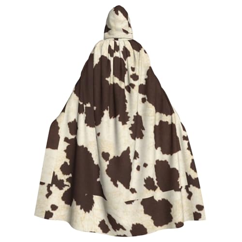 JBYJBX Kuhfell-Druck, Halloween, Cosplay, Mittelalter-Festivals, Unisex, Umhang mit Hut und Kapuze JBYJBX Kuhfell-Druck, Halloween, Cosplay, Mittelalter-Festivals, Unisex, Umhang mit Hut und Kapuze von JBYJBX
