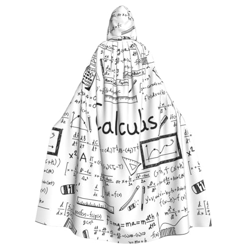 JBYJBX Mathematik-Geometrie-Geek-Taschenrechen-Druck, Halloween, Cosplay, Mittelalter-Festivals, Unisex, Umhang mit Hut und Kapuze JBYJBX Mathematik-Geometrie-Geek-Taschenrechen-Druck, Halloween, Cosplay, Mittelalter-Festivals, Unisex, Umhang mit Hut und Kapuze von JBYJBX