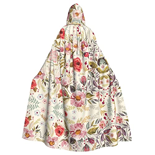 JBYJBX Moderner Kapuzenumhang mit Blumenmuster für Damen und Herren, Kapuzenumhang, Halloween, Karneval, Cosplay und Motto-Partys JBYJBX Moderner Kapuzenumhang mit Blumenmuster für Damen und Herren, Kapuzenumhang, Halloween, Karneval, Cosplay und Motto-Partys von JBYJBX
