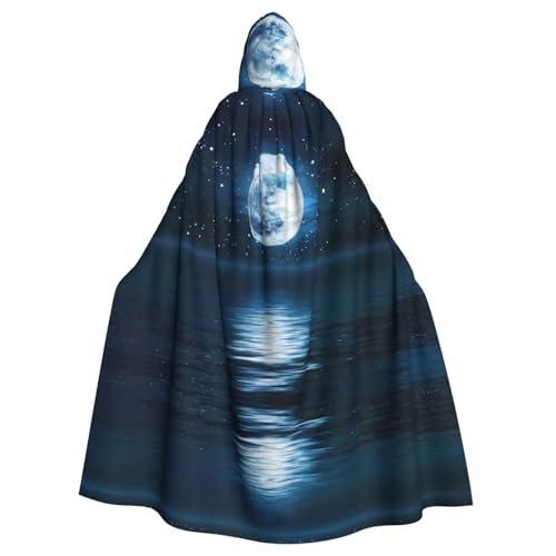 JBYJBX Nachthimmel-Druck, Halloween, Cosplay, Mittelalter-Festivals, Unisex, Umhang mit Hut und Kapuze JBYJBX Nachthimmel-Druck, Halloween, Cosplay, Mittelalter-Festivals, Unisex, Umhang mit Hut und Kapuze von JBYJBX