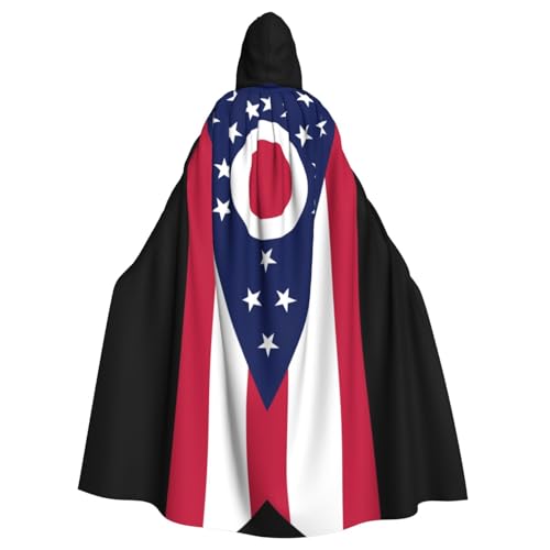 JBYJBX Ohio Kapuzenumhang mit Bundesstaatsflagge, für Damen und Herren, Kapuzenumhang, Halloween, Karneval, Cosplay und Motto-Partys JBYJBX Ohio Kapuzenumhang mit Bundesstaatsflagge, für Damen und Herren, Kapuzenumhang, Halloween, Karneval, Cosplay und Motto-Partys von JBYJBX
