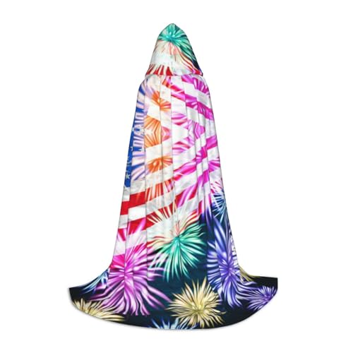 JBYJBX Patriotischer Umhang mit Kapuze zum 4. Juli, Motiv: amerikanische Flagge, Halloween, 130/150/170 cm, Karneval, Hexenkostüm, Cosplay, Mottoparty JBYJBX Patriotischer Umhang mit Kapuze zum 4. Juli, Motiv: amerikanische Flagge, Halloween, 130/150/170 cm, Karneval, Hexenkostüm, Cosplay, Mottoparty von JBYJBX