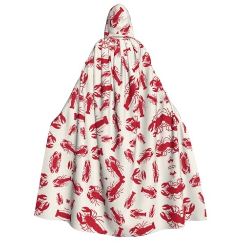 JBYJBX Roter Hummer-Druck, voller Umhang mit Kapuze, 190 cm, Erwachsenenkostüm, Halloween, Cosplay, Karneval, Partys JBYJBX Roter Hummer-Druck, voller Umhang mit Kapuze, 190 cm, Erwachsenenkostüm, Halloween, Cosplay, Karneval, Partys von JBYJBX