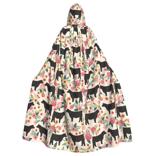 JBYJBX Roter Umhang mit Kapuze für Halloween, Cosplay, Mittelalter-Festivals, Unisex, volle Länge, mit Hut und Kapuze JBYJBX Roter Umhang mit Kapuze für Halloween, Cosplay, Mittelalter-Festivals, Unisex, volle Länge, mit Hut und Kapuze von JBYJBX