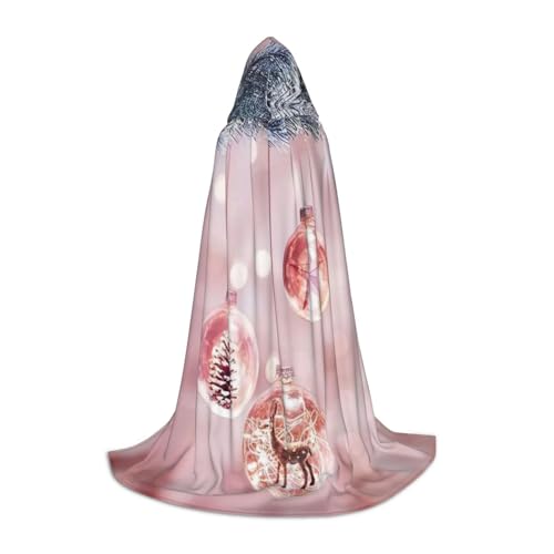 JBYJBX Roter Weihnachtsball-Druck, Unisex, Kapuzenumhang, Halloween, Cosplay, Kostüm, Weihnachten, Karneval, Party, Umhang JBYJBX Roter Weihnachtsball-Druck, Unisex, Kapuzenumhang, Halloween, Cosplay, Kostüm, Weihnachten, Karneval, Party, Umhang von JBYJBX