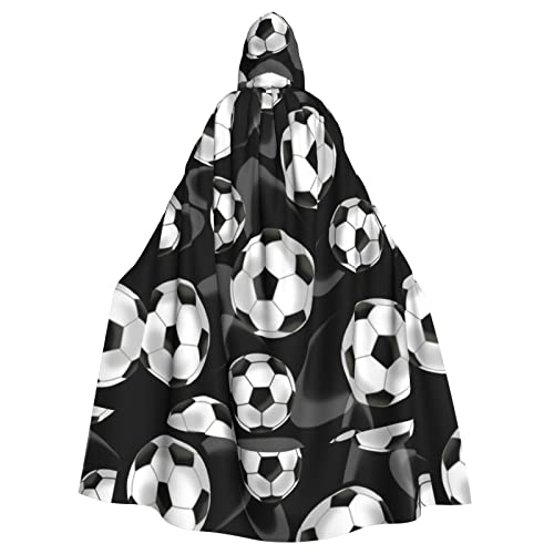 JBYJBX Schwarzer Fußball-Umhang mit Kapuze, für Halloween, Karneval, Partys, Kapuzenumhang für Cosplay, Vampir-Kostüm JBYJBX Schwarzer Fußball-Umhang mit Kapuze, für Halloween, Karneval, Partys, Kapuzenumhang für Cosplay, Vampir-Kostüm von JBYJBX