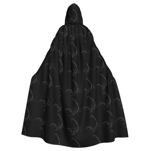 JBYJBX Skorpion-Druck, Halloween, Cosplay, Mittelalter-Festivals, Unisex, Umhang mit Hut und Kapuze JBYJBX Skorpion-Druck, Halloween, Cosplay, Mittelalter-Festivals, Unisex, Umhang mit Hut und Kapuze von JBYJBX