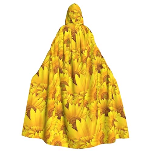 JBYJBX Sonnenblumen-Druck, Halloween, Cosplay, Mittelalter-Festivals, Unisex, Umhang mit Hut und Kapuze JBYJBX Sonnenblumen-Druck, Halloween, Cosplay, Mittelalter-Festivals, Unisex, Umhang mit Hut und Kapuze von JBYJBX