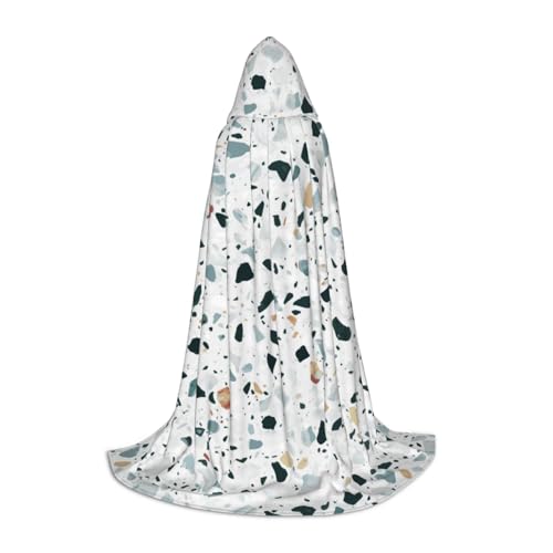 JBYJBX Terrazzo Kapuzenumhang mit Kapuze, Marmor, Pastelldruck, Halloween, 130/150/170 cm, Karneval, Hexenkostüm, Cosplay, Mottoparty JBYJBX Terrazzo Kapuzenumhang mit Kapuze, Marmor, Pastelldruck, Halloween, 130/150/170 cm, Karneval, Hexenkostüm, Cosplay, Mottoparty von JBYJBX