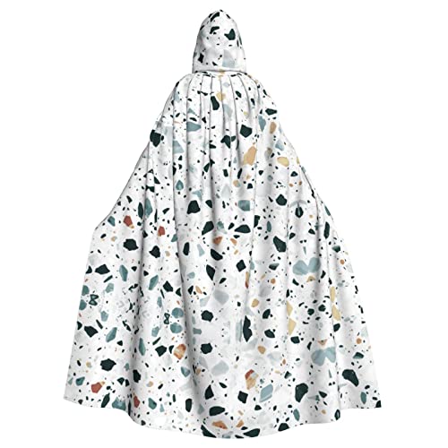 JBYJBX Terrazzo Kapuzenumhang mit Marmor, Pastelldruck, für Damen und Herren, Kapuzenumhang, Halloween, Karneval, Cosplay und Motto-Partys JBYJBX Terrazzo Kapuzenumhang mit Marmor, Pastelldruck, für Damen und Herren, Kapuzenumhang, Halloween, Karneval, Cosplay und Motto-Partys von JBYJBX