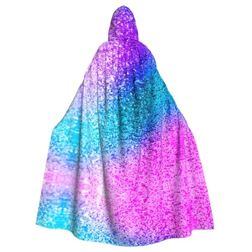 JBYJBX Umhang mit Glitzer-Pailletten, Punktemuster, Halloween, Cosplay, Mittelalter-Festivals, Unisex, volle Länge, mit Hut und Kapuze JBYJBX Umhang mit Glitzer-Pailletten, Punktemuster, Halloween, Cosplay, Mittelalter-Festivals, Unisex, volle Länge, mit Hut und Kapuze von JBYJBX