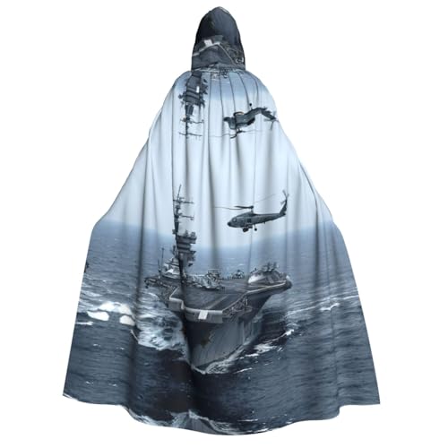 JBYJBX Umhang mit Kapuze, Flugzeugträger-Druck, 190 cm, Erwachsenenkostüm, Halloween, Cosplay, Karneval, Partys JBYJBX Umhang mit Kapuze, Flugzeugträger-Druck, 190 cm, Erwachsenenkostüm, Halloween, Cosplay, Karneval, Partys von JBYJBX