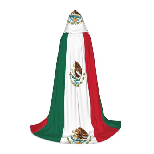 JBYJBX Umhang mit Kapuze, Motiv: Flagge von Mexiko, Unisex, Halloween, Cosplay, Kostüm, Weihnachten, Karneval, Party, Umhang JBYJBX Umhang mit Kapuze, Motiv: Flagge von Mexiko, Unisex, Halloween, Cosplay, Kostüm, Weihnachten, Karneval, Party, Umhang von JBYJBX