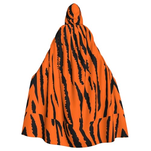 JBYJBX Umhang mit Kapuze für Halloween, Cosplay, Mittelalter-Festivals, Unisex, voller Länge, orangefarbener Tiger, Leopardenmuster JBYJBX Umhang mit Kapuze für Halloween, Cosplay, Mittelalter-Festivals, Unisex, voller Länge, orangefarbener Tiger, Leopardenmuster von JBYJBX