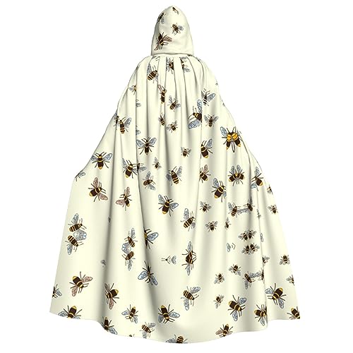 JBYJBX Umhang mit Kapuze und Bienendruck, 190 cm, Erwachsenenkostüm, Halloween, Cosplay, Karneval, Partys JBYJBX Umhang mit Kapuze und Bienendruck, 190 cm, Erwachsenenkostüm, Halloween, Cosplay, Karneval, Partys von JBYJBX