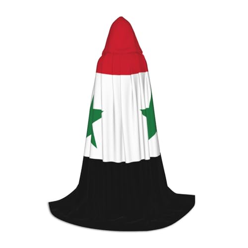 JBYJBX Umhang mit Kapuze und Flagge der Syrischen Arabischen Republik, Unisex, für Halloween, Cosplay, Weihnachten, Karneval, Party, Umhang JBYJBX Umhang mit Kapuze und Flagge der Syrischen Arabischen Republik, Unisex, für Halloween, Cosplay, Weihnachten, Karneval, Party, Umhang von JBYJBX