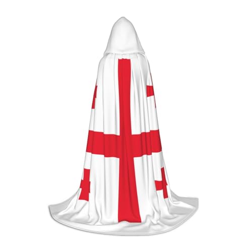 JBYJBX Umhang mit Kapuze und Flagge von Georgia, Unisex, für Halloween, Cosplay, Kostüm, Weihnachten, Karneval, Party, Umhang von JBYJBX