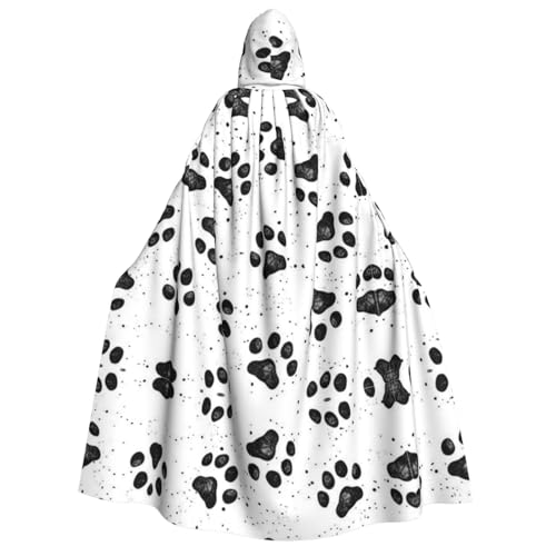 JBYJBX Umhang mit Kapuze und Hundepfotenmuster, 190 cm, Erwachsenenkostüm, Halloween, Cosplay, Karneval, Partys JBYJBX Umhang mit Kapuze und Hundepfotenmuster, 190 cm, Erwachsenenkostüm, Halloween, Cosplay, Karneval, Partys von JBYJBX